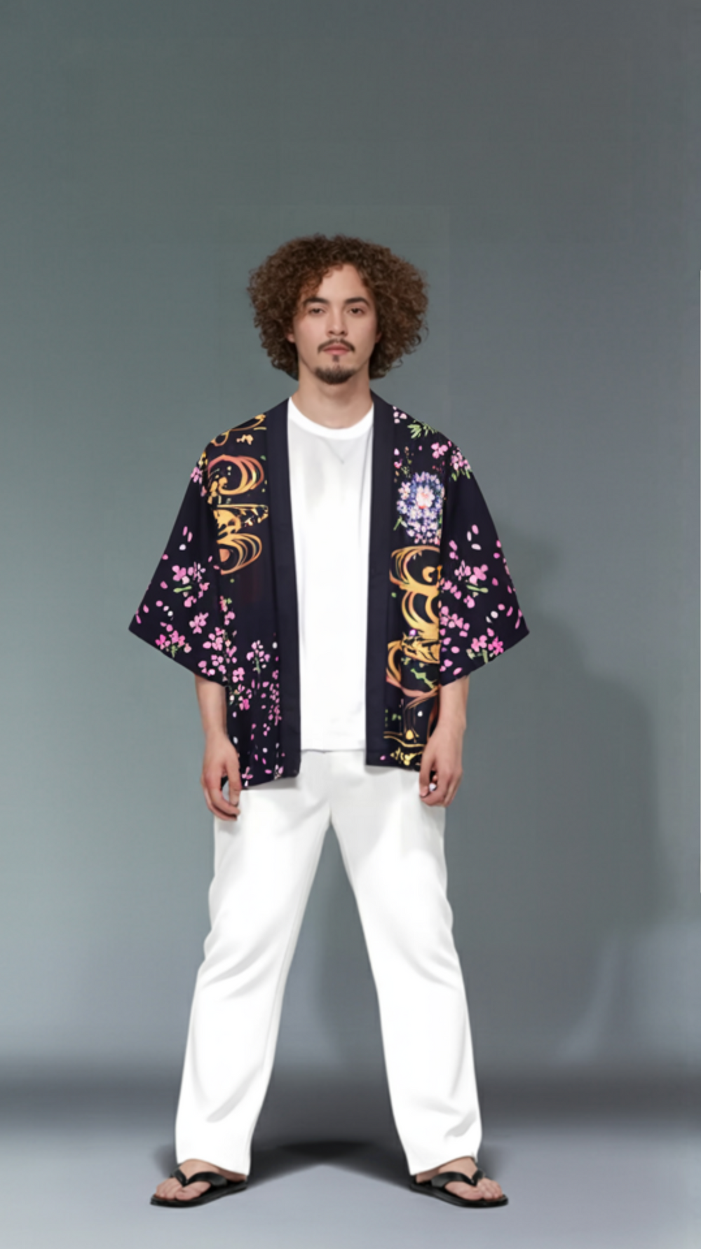 Kitsune Blossom Enchantment Kimono Cardigan
