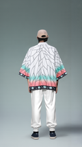 Ethereal Gradient Leaf Kimono Cardigan