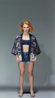 Japanese Kimono Jacket – Moonlight Temple & Wolf Print (Unisex)