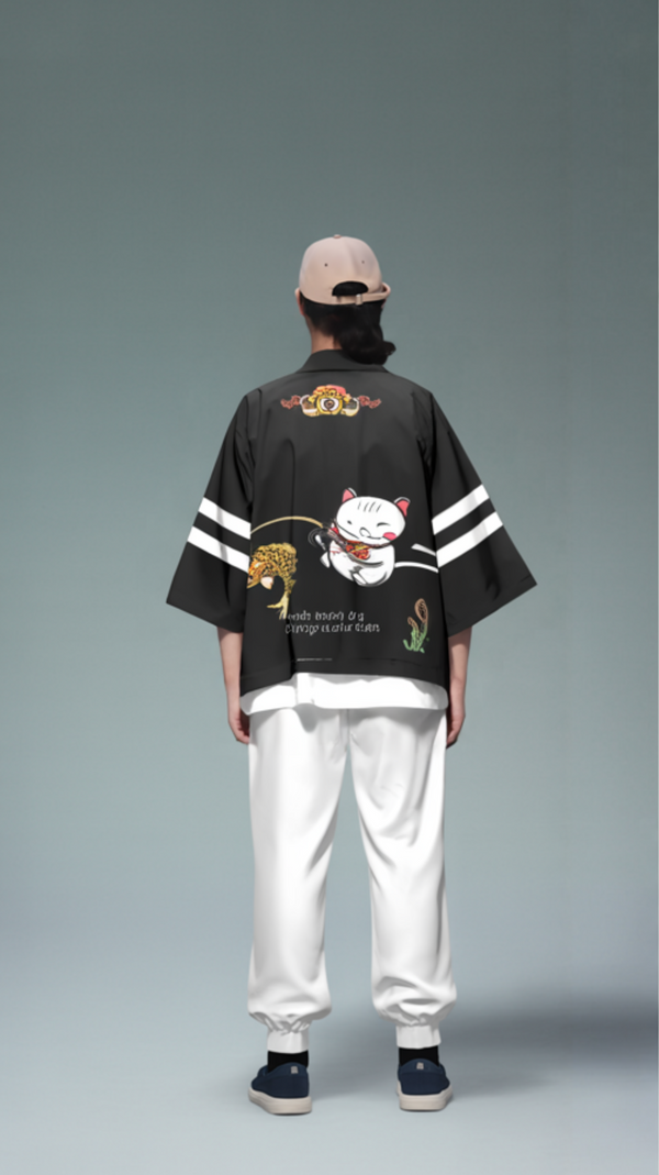 Fortune Wave Kimono Cardigan