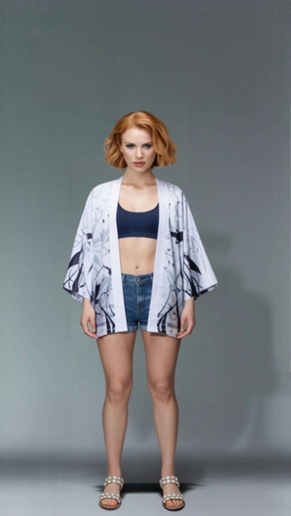 Dark Ninja Crow Kimono – Anime-Inspired Haori with Shadow Warrior & Red Cloud Cloak
