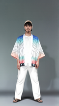 Ethereal Gradient Leaf Kimono Cardigan