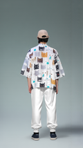 Whimsical Cat Parade Kimono Cardigan