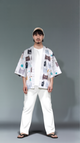 Whimsical Cat Parade Kimono Cardigan