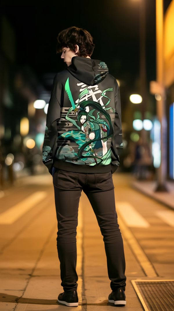 Samurai Spirit Camo Japanese Hoodie