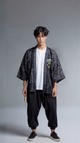 Black Tiger Flame Kimono Jacket – Unisex Streetwear Haori Cardigan