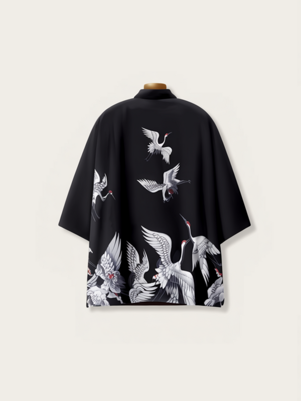 Majestic Crane Haori Kimono Jacket