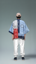 Patchwork Bandana Kimono Cardigan – Pink & Multicolor