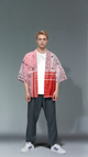 Patchwork Bandana Kimono Cardigan – Pink & Multicolor