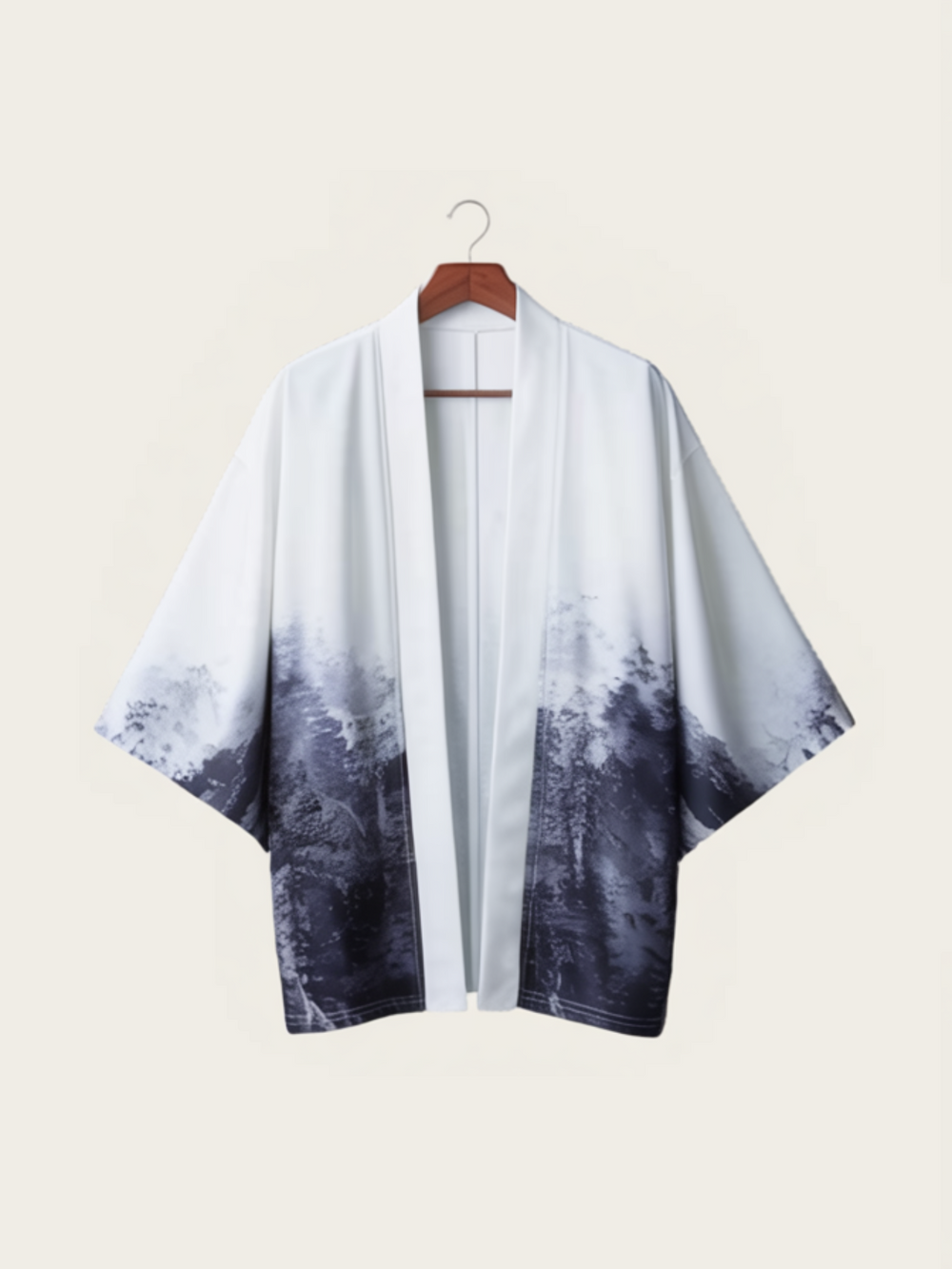 Gradient Style Print Japanese Kimono
