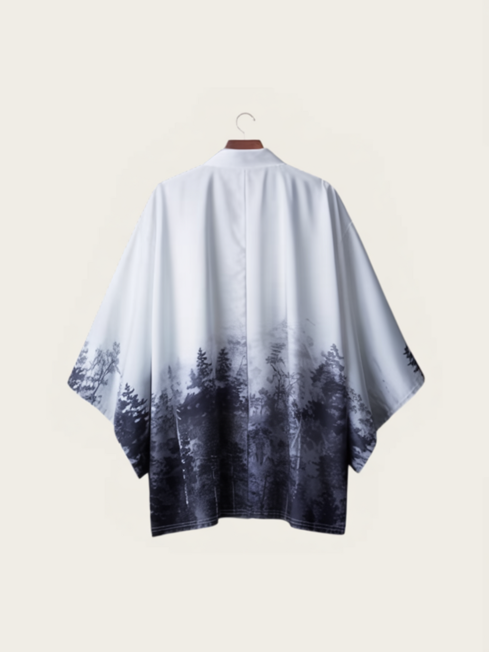 Gradient Style Print Japanese Kimono