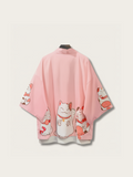 Lucky Cat Japanese Kimono Jacket