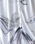 Kimono Top with Crane and Cherry Blossom Design