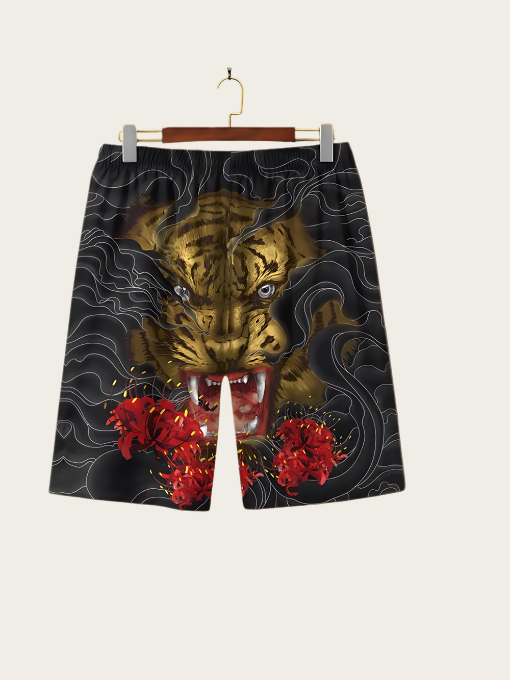 Tiger's Gaze Graphic Shorts - Large