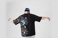 Carp Fish Embroidered Japanese T Shirt - Large