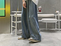 Casual Wide Leg Loose Jeans Japanese Pants - Medium