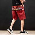 Red Geo Color Japanese Shorts - XL