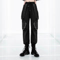 High Waist Streetwear Cargo Japanese Pants - XL