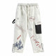 Graffiti Letter Printed Japanese Pants - Small