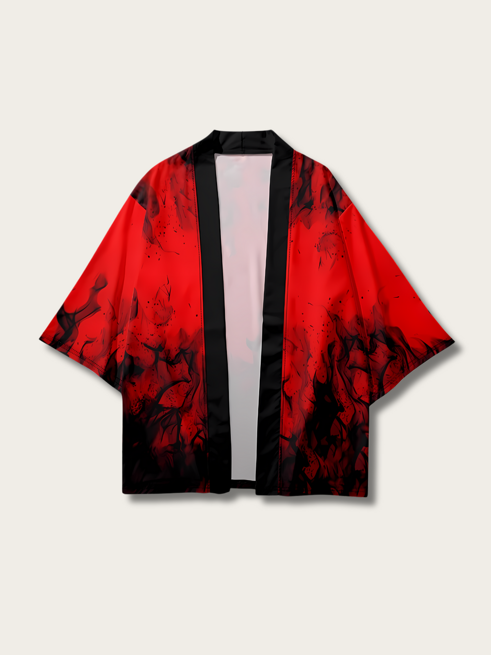 Ethereal Flame & Smoke Kimono Cardigan - S