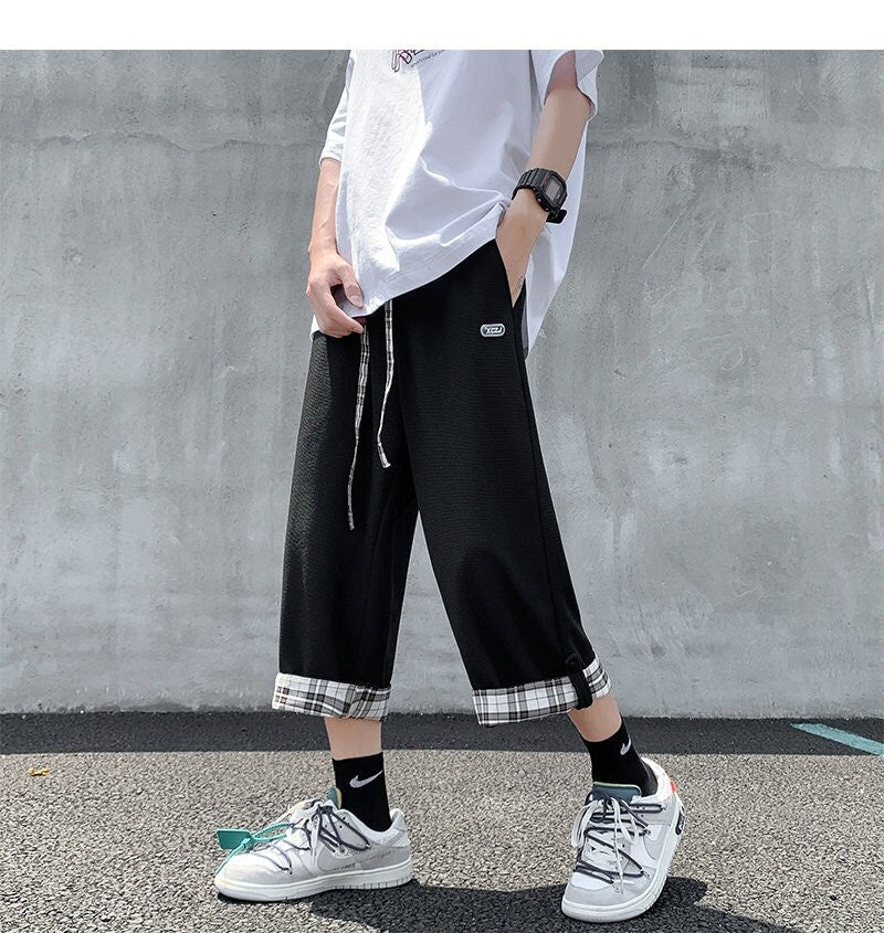 Rolled Plaid Japanese Shorts - Large