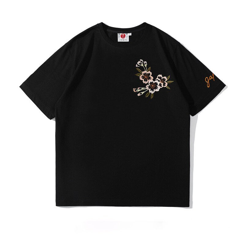Anime Geisha Printed Japanese T Shirt - Large