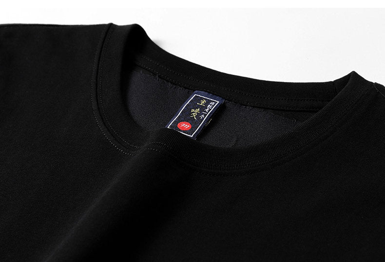 Guardian Lion Embroidery Japanese T Shirt - 2XL