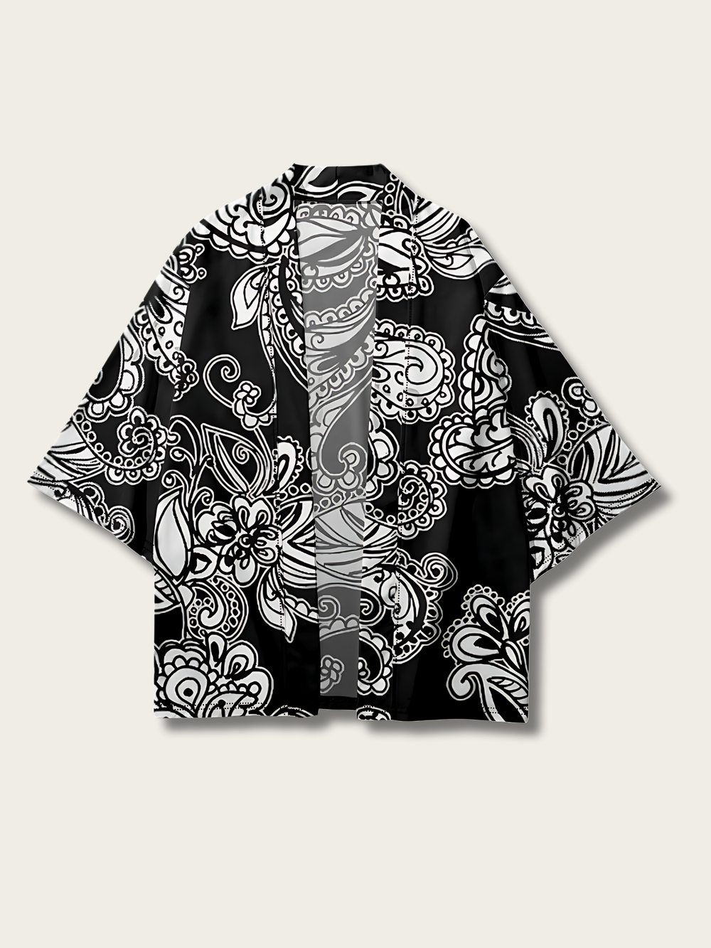 Midnight Blossom Paisley Kimono - S