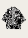 Midnight Blossom Paisley Kimono - S