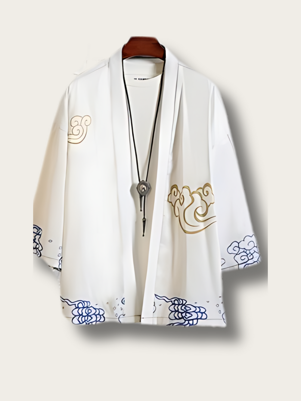 Elegance Crane Crest Kimono Cardigan - Large
