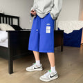 Vintage Plain Style Japanese Streetwear Shorts - Medium