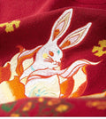 Lucky Rabbit Embroidered Japanese Sweatshirt - XL