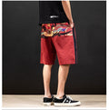 Red Geo Color Japanese Shorts - 2XL