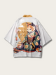 Serene Cat Zen Kimono Cardigan - M
