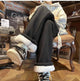 Sherpa Velvet Plain Japanese Pants - Medium
