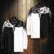 Yin Yang Wolf Print Japanese Style Sweater - Small