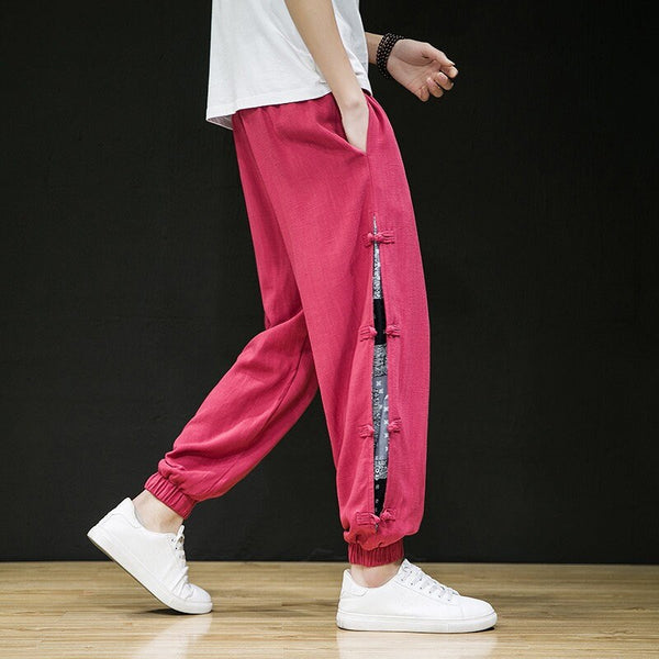 Plain Casual Streetwear Japanese Modern Pants - Medium