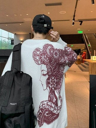 Knitted High End Winter Japanese Sweater - Large