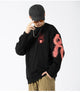 Mythical Phoenix Embroidered Japanese Sweatshirt - Large