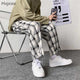 Vintage Plaid Japanese Pants - Large