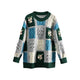 Flower Crocheted Japanese Sweatshirt - Uniform