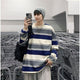 Striped Casual Japanese T Shirt - Large