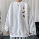 Space Design Printed Japanese Sweatshirt - Medium