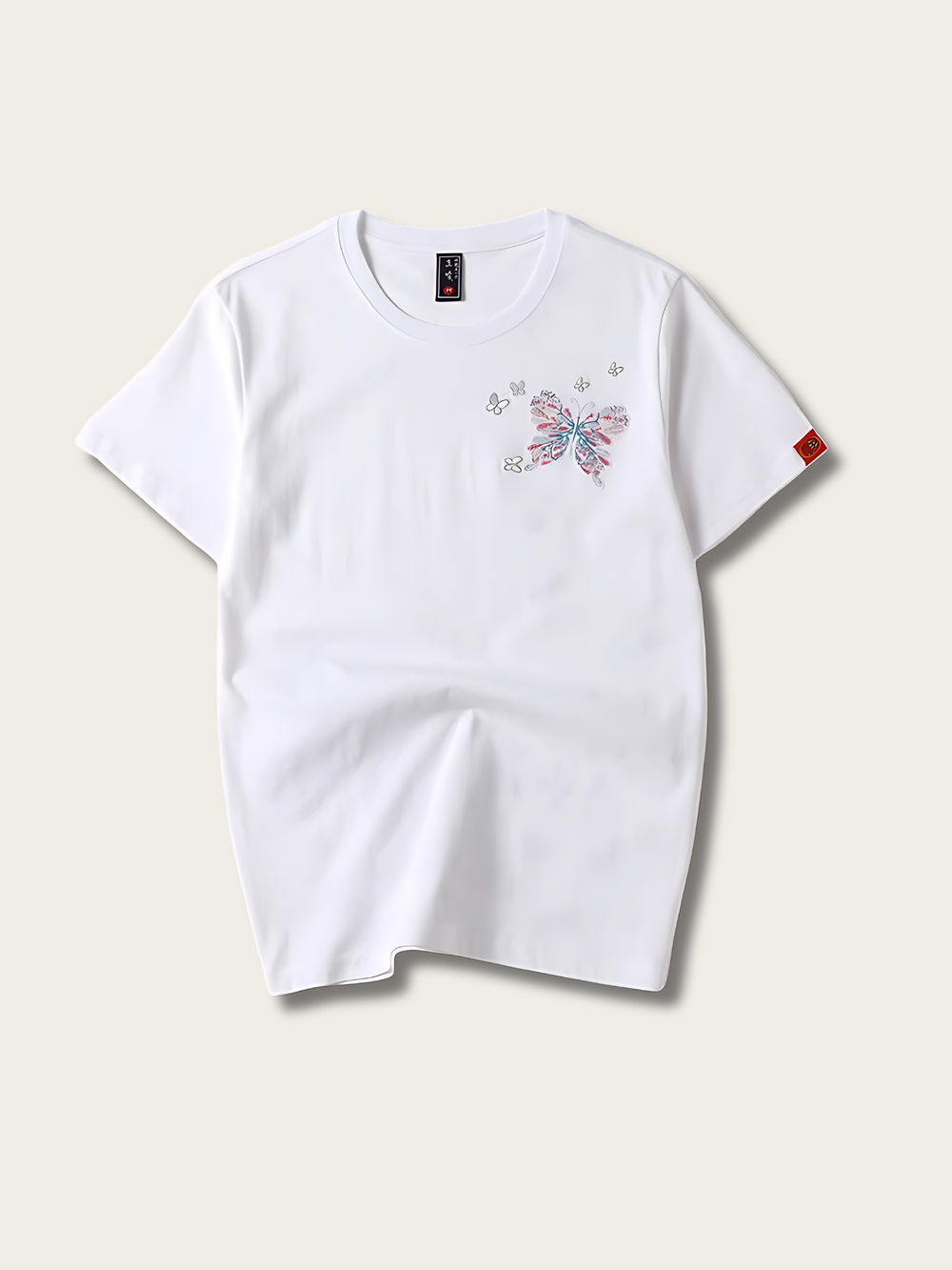 Ethereal Blossom Butterfly Japanese T-shirt - Large