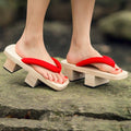 Two-Toothed Wooden Japanese Sandals - Small