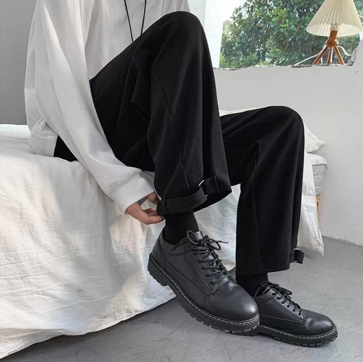 Autumn Loose Straight Japanese Pants - Medium
