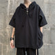 Casual Streetwear Hooded Japanese T Shirt - Large