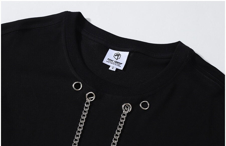 Chained Techwear Japanese T Shirt - Medium