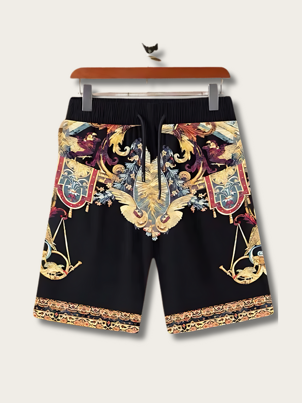 Ornate Koi & Baroque Men's Shorts - Large