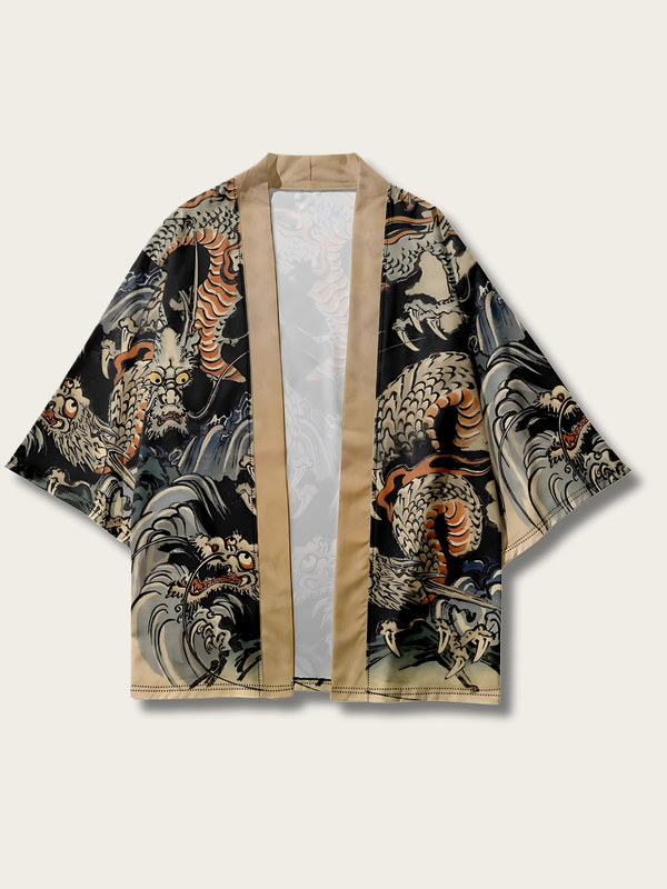 Dragon's Embrace Silk Kimono - S